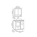 Ver imagem 7 de Conjunto para Banheiro Júlia C/ Pés 78cm e Espelheira - Fabribam