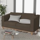 Ver imagem 2 de Sofá 2 Lugares Europa Suede Marrom - Am Decor