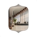 Ver imagem 2 de Espelho Grande Decorativo Orgânico Pinterest 60x80 Mod. Bali Caramelo