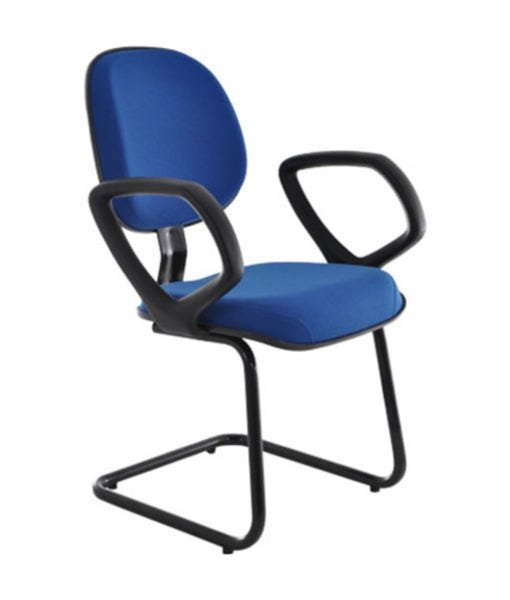 Cadeira Executiva Base Fixa em S com Braços Linha Robust - 1