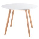 Ver imagem 2 de Mesa jantar cozinha redonda 100 cm + 4 cadeiras estofadas Leda