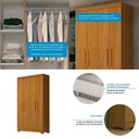 Ver imagem 4 de Guarda Roupa Solteiro 4 Portas 100% Mdf Lana Acp Móveis Cinamomo