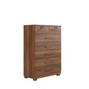 Ver imagem 1 de Comoda Gaveteiro New Bacelona 7 Gavetas MDP Puxador Metal Marrom Benetil Moveis