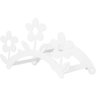 Suporte Enrolador de Mangueira de Jardim Flor Branco - 2