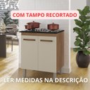 Ver imagem 6 de Balcão Cooktop 4 Bocas Jade 75cm 2 Portas Pés com Regulagem Cor:savana / Off White;tamanho:4 Bocas