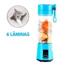 Ver imagem 1 de Mini Liquidificador Vitaminas Usb Portátil Academia - Azul