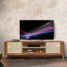 Rack Retrô TV 75 Polegadas Ripado Off White Cedro Legacy 2.0 EDN Móveis - 1