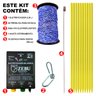 Kit Eletrificador Cerca Eletrica Pet Cão Gato 250M Zebu - 5