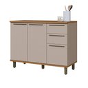 Ver imagem 1 de Balcão de Cozinha 120 cm Munique 2 Portas 3 Gavetas com Tampo 6154.41 Camurça - Indekes