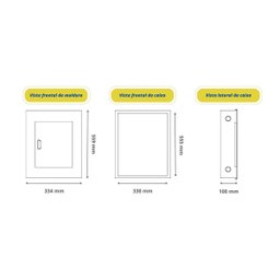 Quadro de Distribuição Andaluz 34 Din Sobrepor Barramento Trifásico 100a - 6