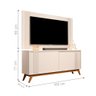Home para TV Vex Pérola com Ripas - 2