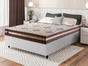 Ver imagem 1 de Conjunto Cama Box Espuma Chicago Marrom Viúva 128x188x57