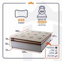 Ver imagem 3 de Conjunto Cama Box Espuma Chicago Marrom Viúva 128x188x57