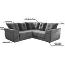 Ver imagem 3 de Sofá de Canto 5 Lugares Moscou Suede