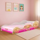 Ver imagem 3 de Cama Infantil Rosa P/ Meninas Carruagem Princesa Solteiro em Mdf