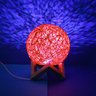 Luminaria Bola de Barbante Abajur Branco Usb Luz Led Colorido Decoração Casa:laranja - 3