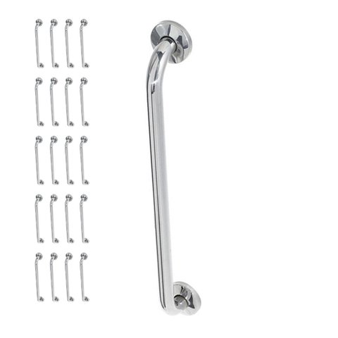Alça Barra de Apoio 70cm Inox Kit 20 Unidades Cadeirante Idoso Deficiente Corrimao Banheiro Box Corr