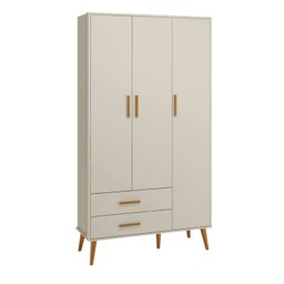 Quarto de Bebê Berço + Cômoda + Guarda Roupa Isis:areia - 6
