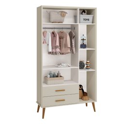 Quarto de Bebê Berço + Cômoda + Guarda Roupa Isis:areia - 7