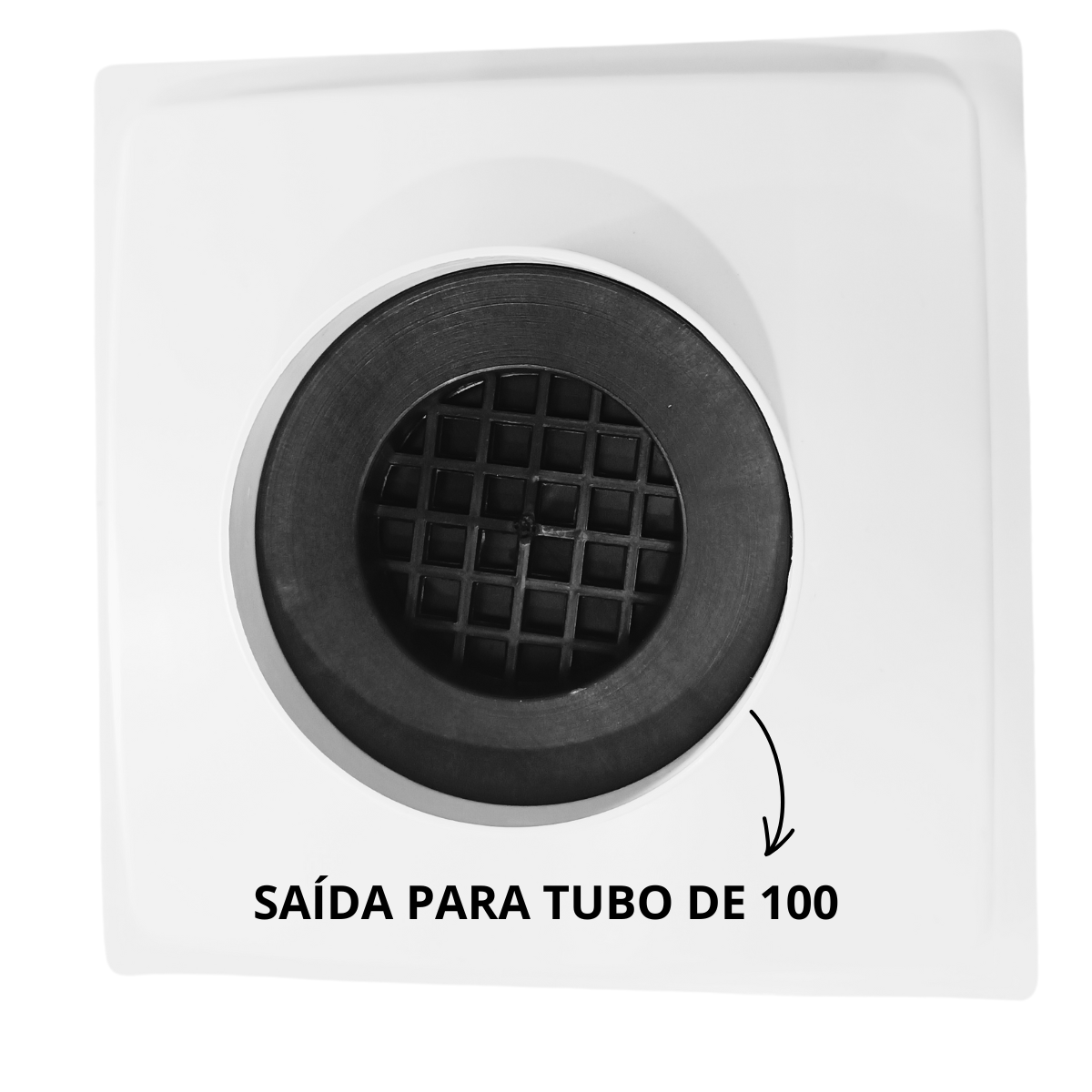Ralo Anti Cheiro 20x20 Inox 304 Tradicional Coletor Branco Saída de 100mm Telas Anti Insetos - 5