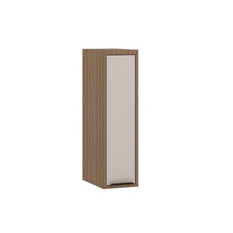 Armário Aéreo de Cozinha 20cm 1 Porta Aspen Luciane Móveis Vanilla/beige