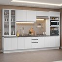 Ver imagem 1 de Armário de Cozinha Completa 340cm Branco Glamy Madesa 01