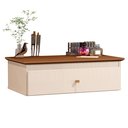 Ver imagem 3 de Penteadeira Europa Mesa de Maquiagem Suspensa Off White/freijó