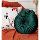 Ver imagem 6 de Almofada Redonda Veludo Rendy Verde Escuro