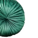 Ver imagem 2 de Almofada Redonda Veludo Rendy Verde Escuro
