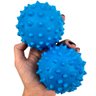 Kit 2 Brinquedo Cachorro Bolinha Maciça Cravo Para Cães 70mm Cor: Azul - 1