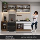 Ver imagem 6 de Armário de Cozinha Completa 240cm Rustic/Branco Glamy Madesa 07