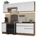 Ver imagem 3 de Armário de Cozinha Completa 240cm Rustic/Branco Glamy Madesa 07