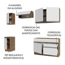 Ver imagem 5 de Armário de Cozinha Completa 240cm Rustic/Branco Glamy Madesa 07
