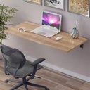 Ver imagem 5 de Mesa Dobrável Retrátil de Parede 90x38 Suspensa Escritório Cozinha:teka Madrid