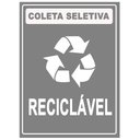 Ver imagem 1 de Placa Coleta Seletiva Condomínio Material Reciclável - Lixo Reciclável 15x20cm Tacolado 03 Unidades