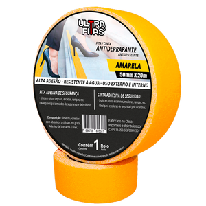 Fita Antiderrapante 50 Mm X 20 Metros - Amarela