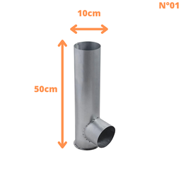 Kit Chaminé para Fogão de Chapa Galvanizada Olibox - 3