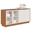 Ver imagem 1 de Balcao Aparador Buffet 4 Portas 160 Cm Vitoria Freijo Off White Colibri