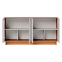 Ver imagem 7 de Balcao Aparador Buffet 4 Portas 160 Cm Vitoria Freijo Off White Colibri