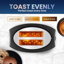 Ver imagem 5 de Elite Gourmet Ect2428 Torradeira 2 Fatias Extra Larga 1,25” Preto