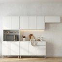 Ver imagem 2 de Cozinha Compacta Paneleiro Nina 4 Modulos Branco