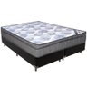 Cama Box Preto e Colchão Iso Superpocket Molas Ensacadas Queen Ortobom - 1