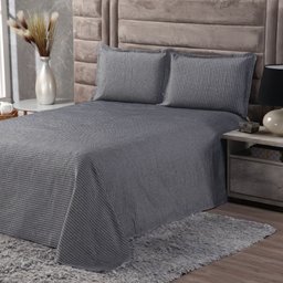 Jogo de Cama Casal Queen com Colcha e Porta Travesseiro - 3