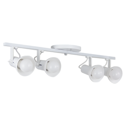 Spot Trilho 4 Sobrepor Direcionável E-27 Branco - 1