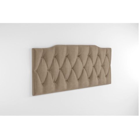 Cabeceira Painel Estofada Casal 1,40 Dobrável Cama Box Nicole Areia
