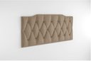 Ver imagem 1 de Cabeceira Painel Estofada Casal 1,40 Dobrável Cama Box Nicole Areia