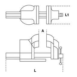 Morsa Torno de Bancada Abertura Máxima 111mm 1599p 100 Beta - 2