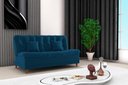 Ver imagem 2 de Sofá Cama Duda Veludo Azul Matrix Sala Premium Original 3 Lugares