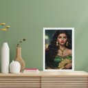 Ver imagem 2 de Quadro Umbanda Cigana Esmeralda 24x18cm:madeira Branca
