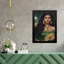 Ver imagem 1 de Quadro Umbanda Cigana Esmeralda 24x18cm:madeira Branca